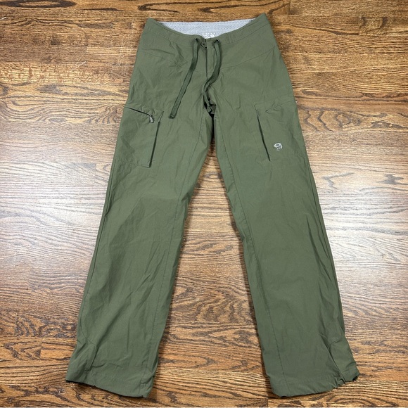 Mountain Hardwear Pants Womens 4 Regular Hiking Cargo Drawstring Pockets Outdoor - Picture 1 of 11